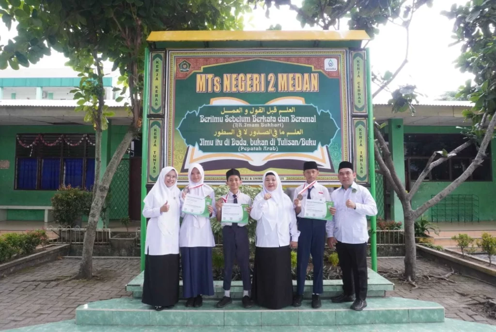 Siswa MTsN 2 Medan Raih Prestasi Gemilang di Olimpiade POSI