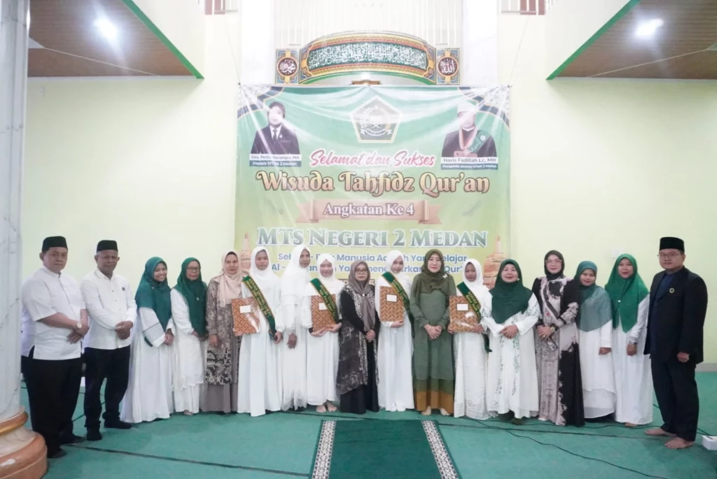 MTsN 2 Medan Gelar Wisuda Tahfidz Al-Qur'an Angkatan IV Asrama