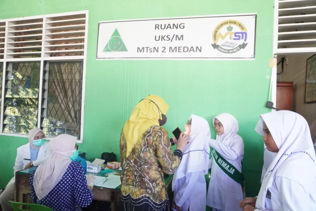 Hari Anak Nasional, MTsN 2 Medan Gelar Cek Kesehatan Gratis